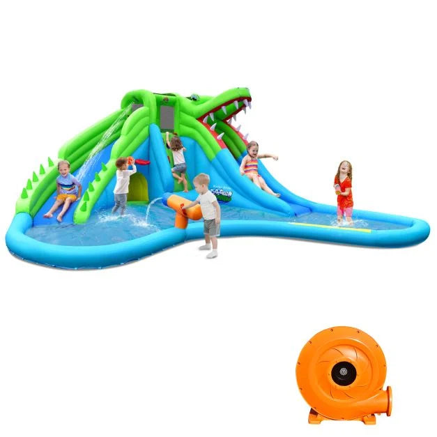 7-in-1 Giant Inflatable Bounce House with Powerful 780W Air Blower