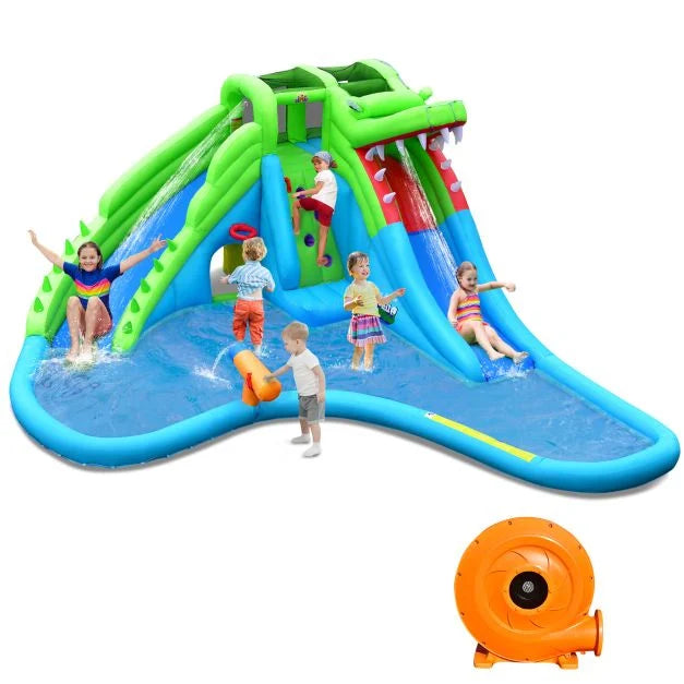 7-in-1 Giant Inflatable Bounce House with Powerful 780W Air Blower