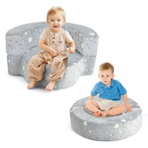 Kids Glow in the Dark Sofa Bed with Washable and Removable Cover