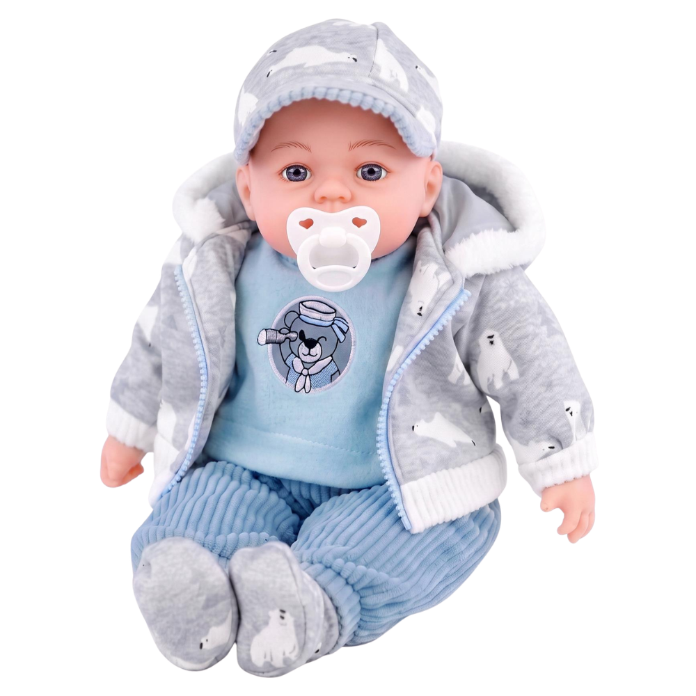 BiBi Doll 18" Soft Body Interactive Baby Doll or 2-Pack Doll Clothes Set Choose