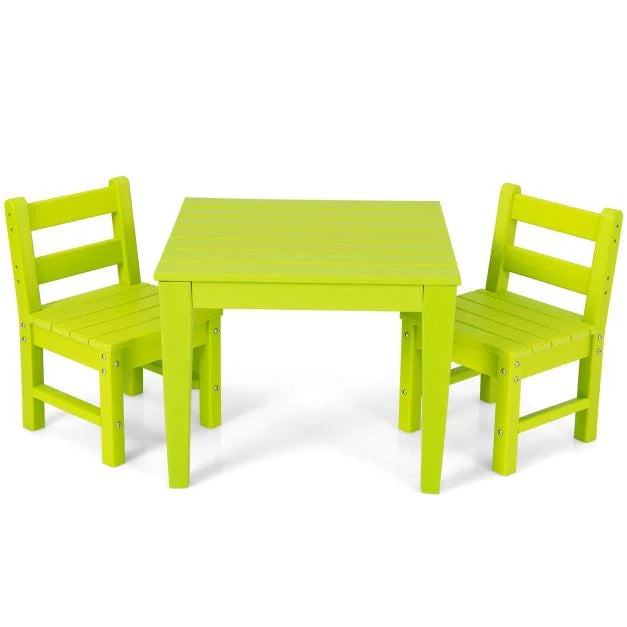 3-Piece Children’s Table and Chair Set for Painting and Dining
