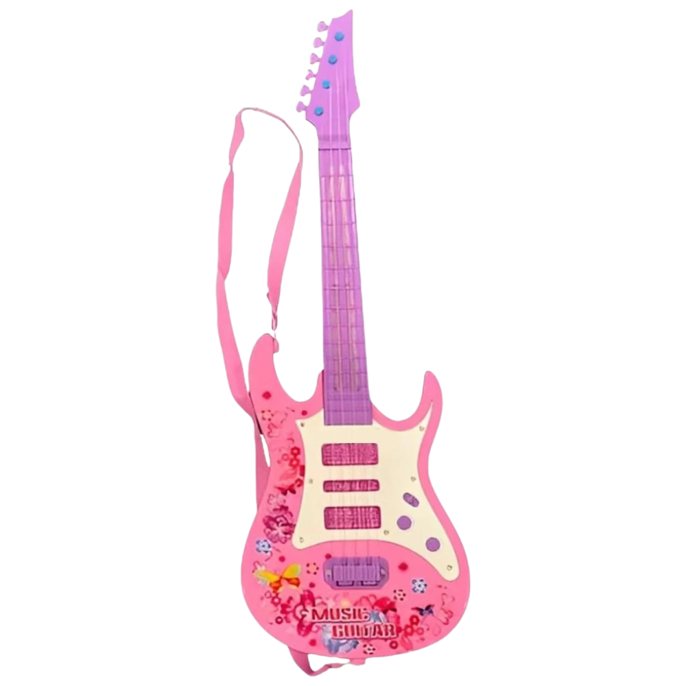 Musical Guitar Toy 20 Inch Electronic Kids Guitar with Lights & Sound