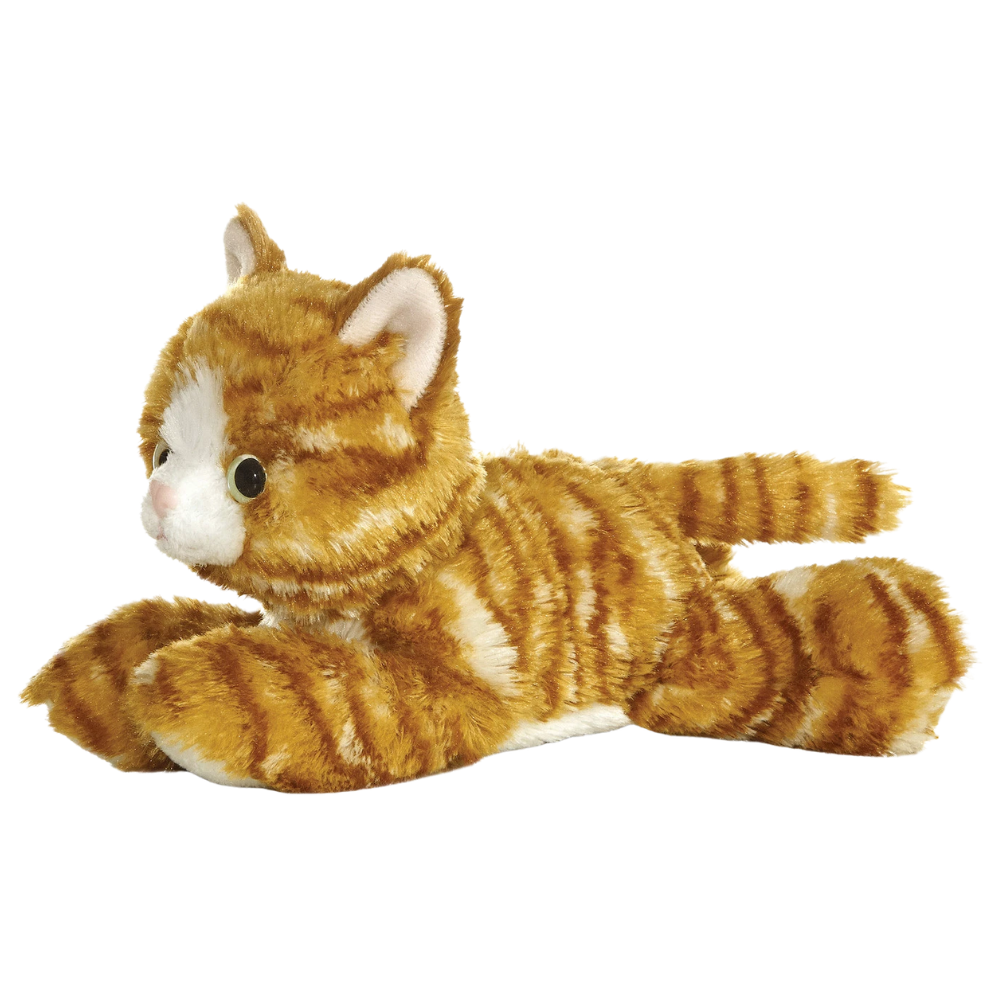 Aurora Flopsies Ginger Tabby Cat Plush Soft Teddy Bear Toy