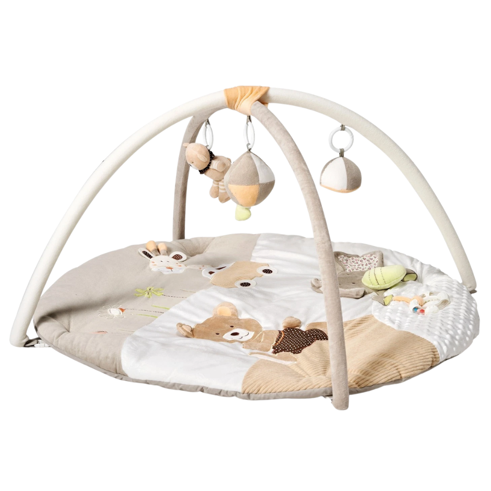 Musical Jumbo Baby Play Mat Activity Gym Beige Sensory Play Mat for Boys & Girls