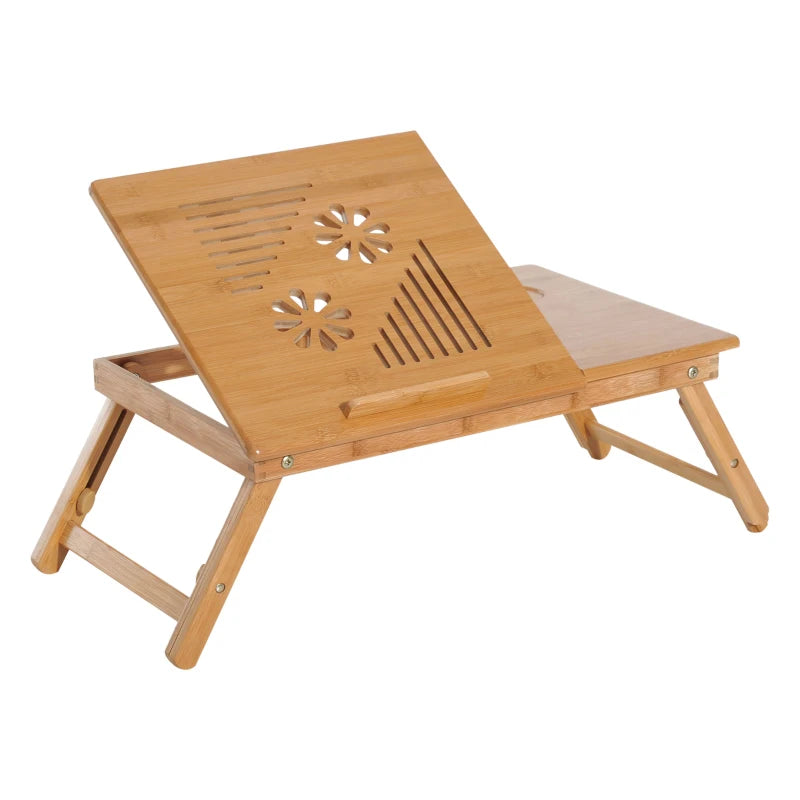 Laptop Bed Table – Adjustable Height, Foldable Design