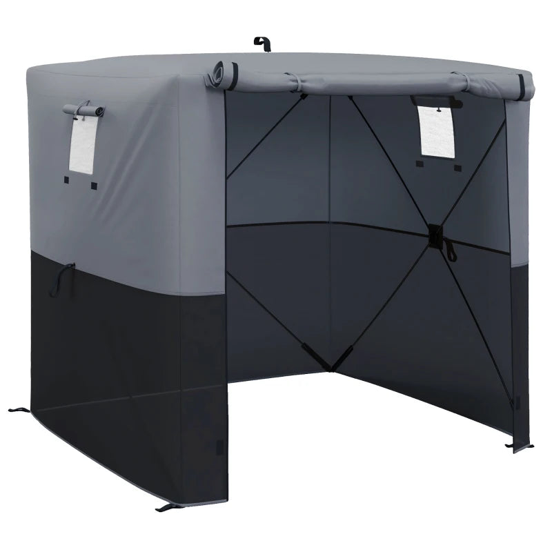 Compact Outdoor Gazebo with Carry Bag – Great for BBQs, Events & Shade, Black, 2x2m