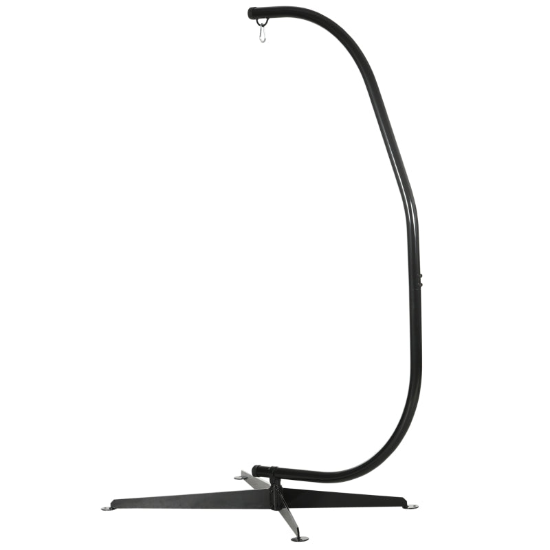 Heavy Duty Steel Hammock Chair Stand – C-Shape Frame for Indoor & Outdoor Use