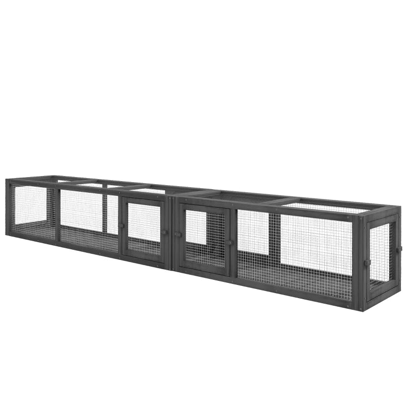L-Shape Outdoor Cat Tunnel, Dark Grey