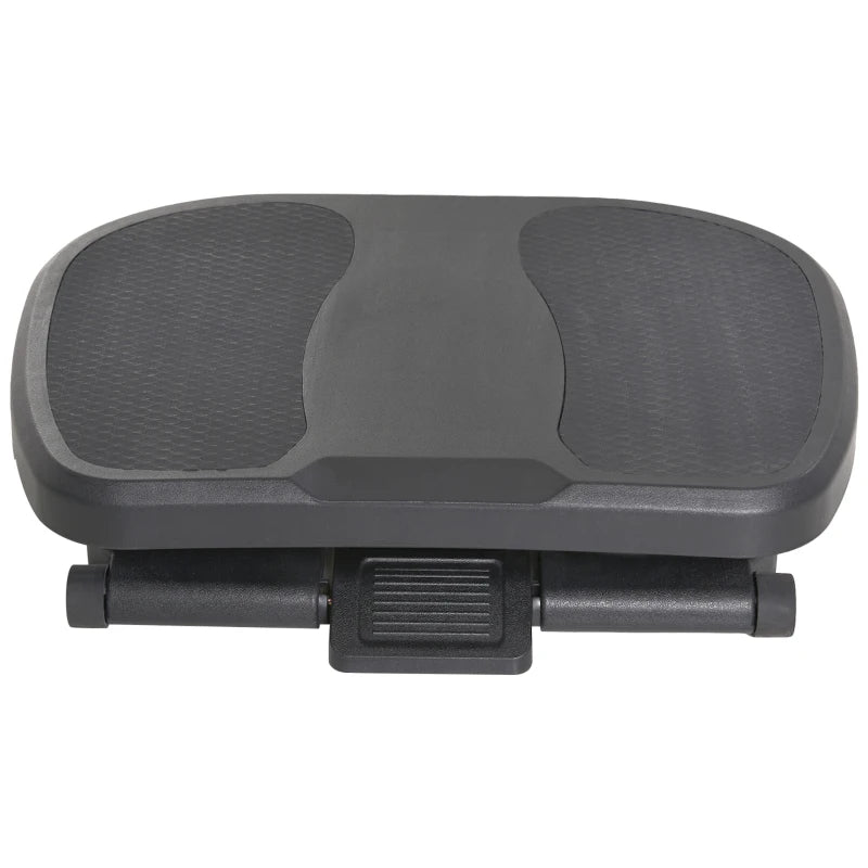 Black Support Footrest with Adjustable Tilt & Heights