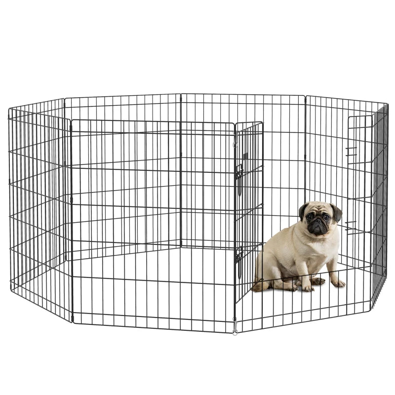 Portable 8-Panel Dog Pen for Small Pets
