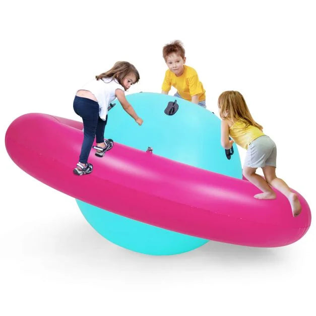 Inflatable Rocker Bouncer Dome with 6 Handles for Children’s Fun