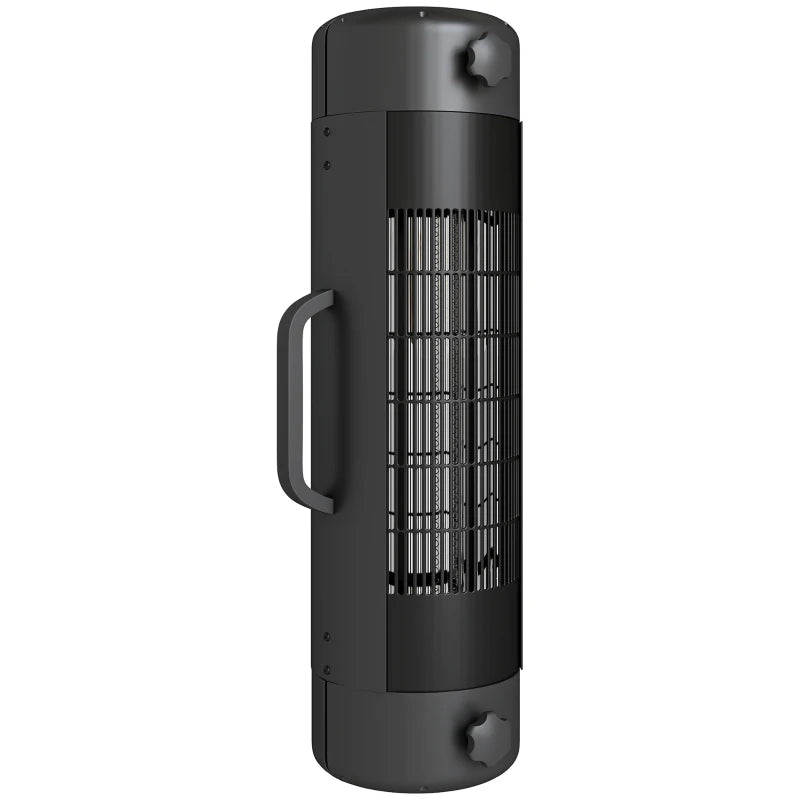Mounted Patio Heater for Umbrella Poles with Safety Features, Black, 2000W, 6㎡