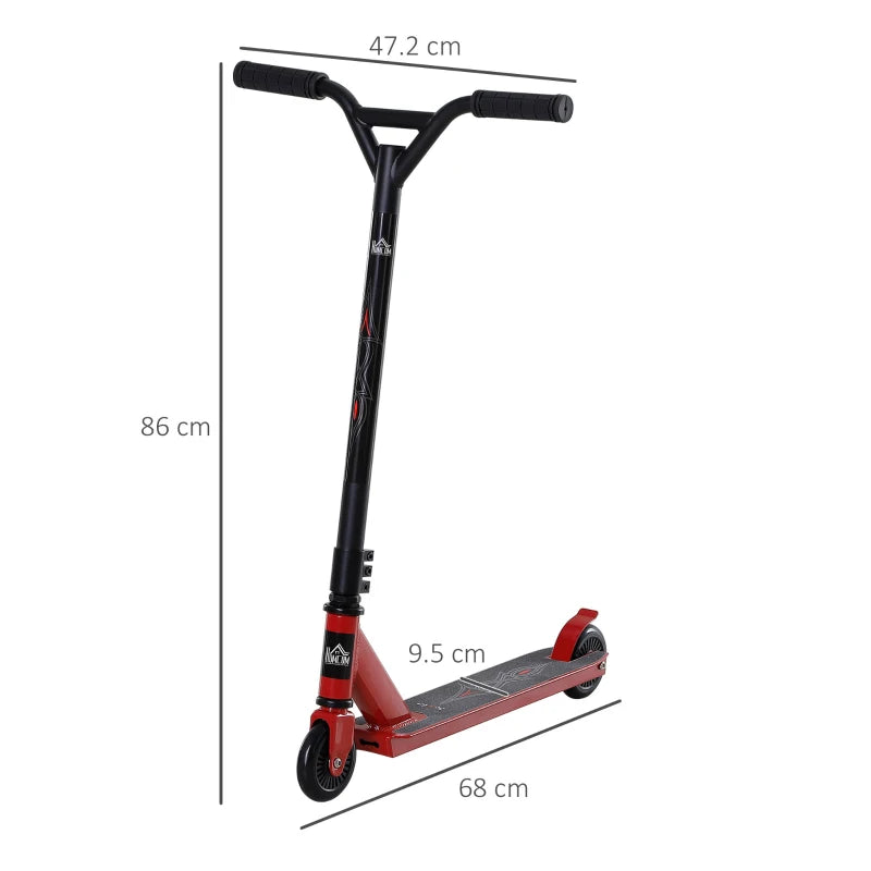 Beginner & Intermediate Stunt Scooter – Rear Brake, Red