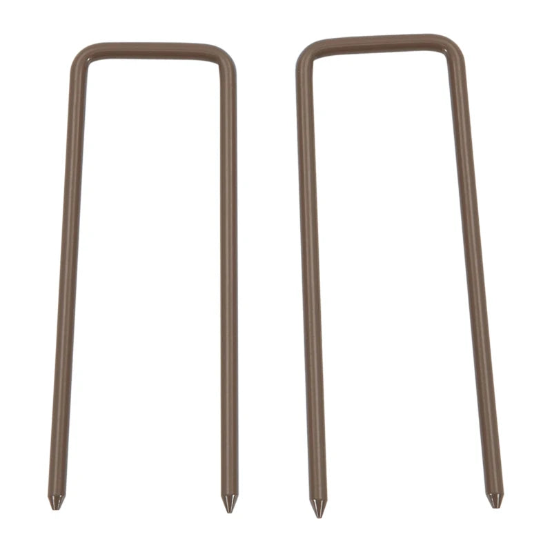 Dark Brown Aluminium Garden Fence Set, Foldable Freestanding Picket Style, 300x103.5cm