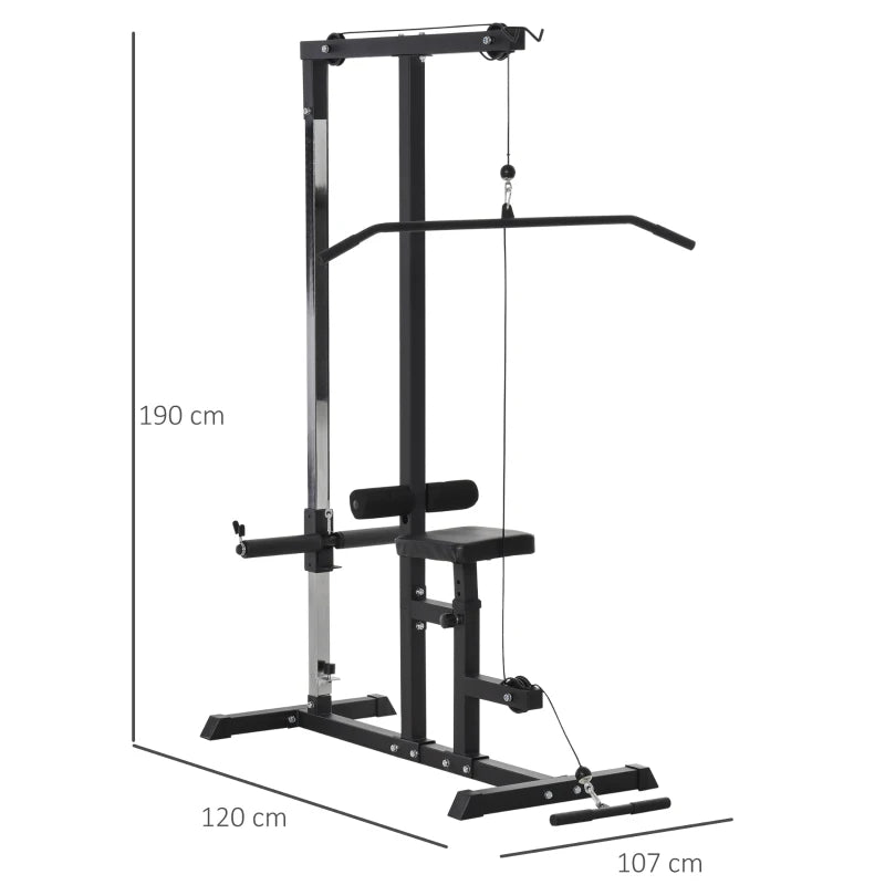Home Gym Power Tower – Cable & Seat Adjustable