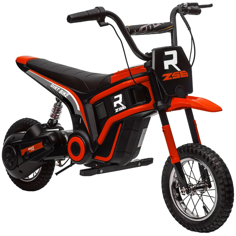 24V Electric Motorbike for Kids, 18km/h, Twist Grip Throttle, Red, Extended Range