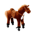 Walking Plush Horse Ride-On Toy with Realistic Sounds for Boys & Girls 2+ Years