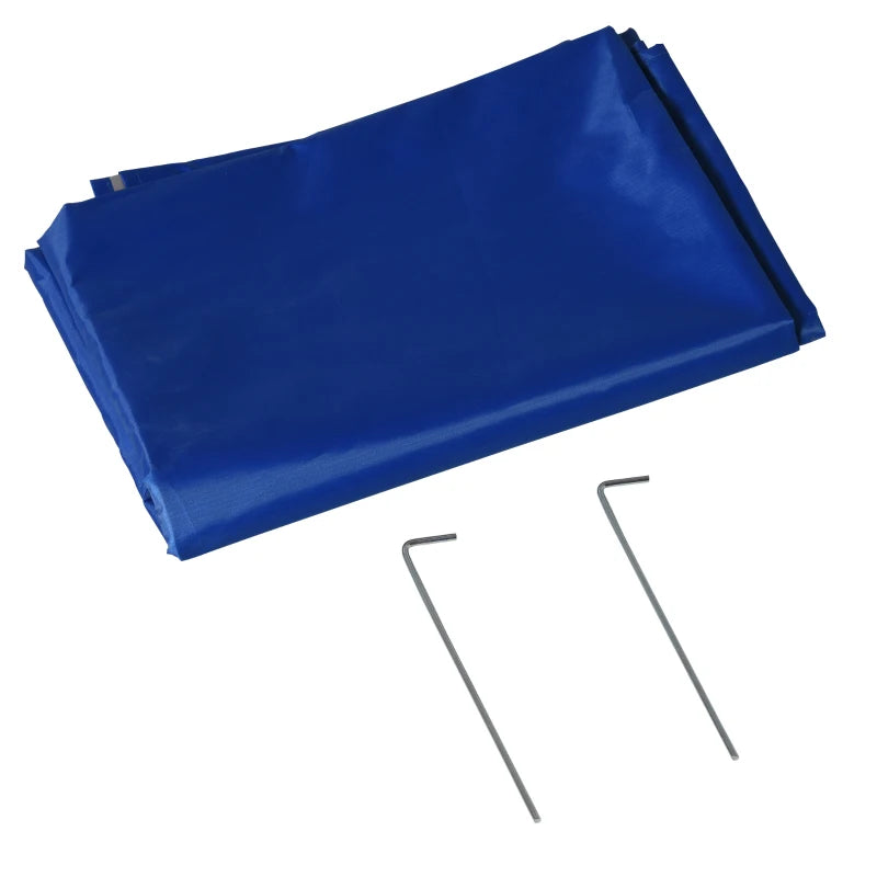 Portable Fishing & Beach Shelter Umbrella with Side Panels and Carry Bag – Blue, 2.2m