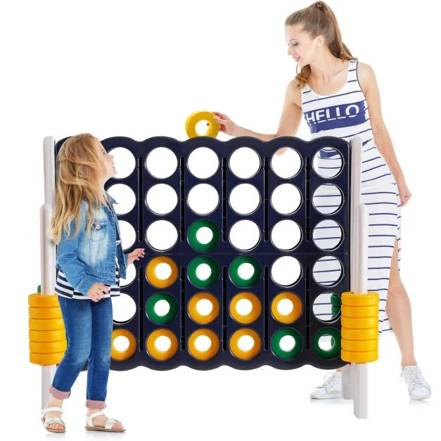 42-Ring Jumbo 4-to-Score Giant Game Set with Quick-Release Slider