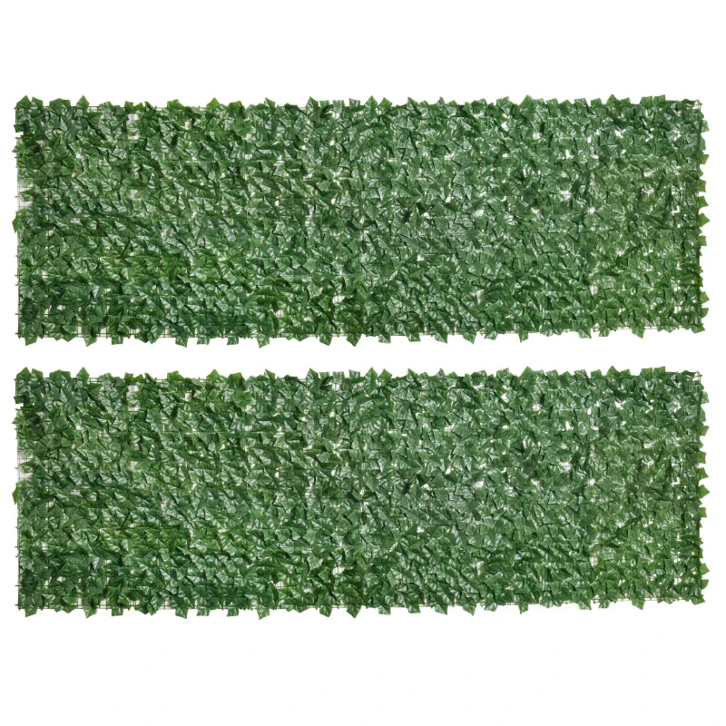 Artificial Hedge Screen Panels for Garden and Indoor Privacy Decor, 2-Piece, 3M x 1M