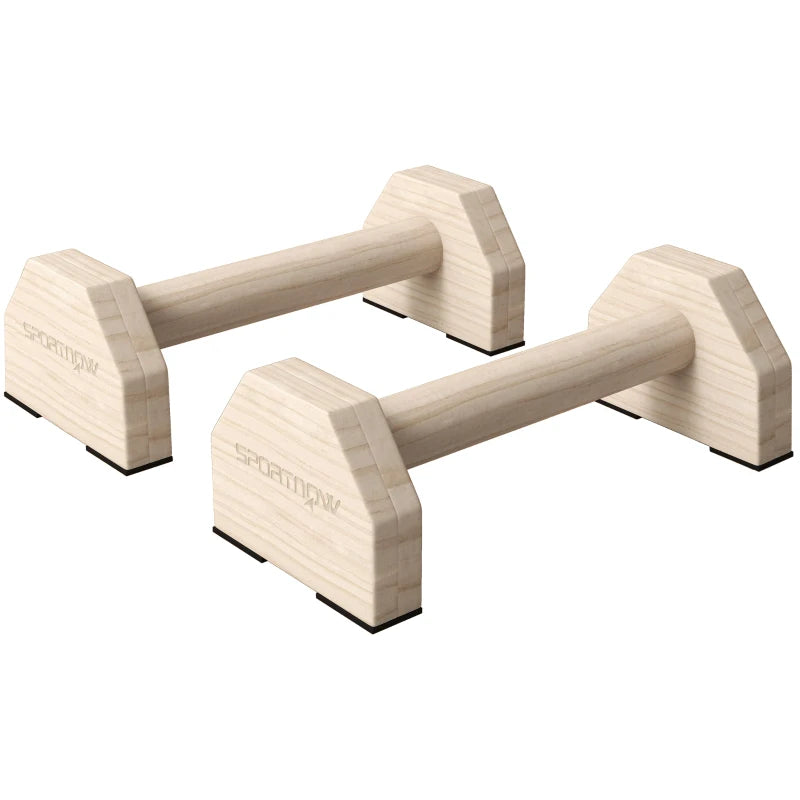 Wooden Parallettes for Home Training – Stable, Non-Slip Base