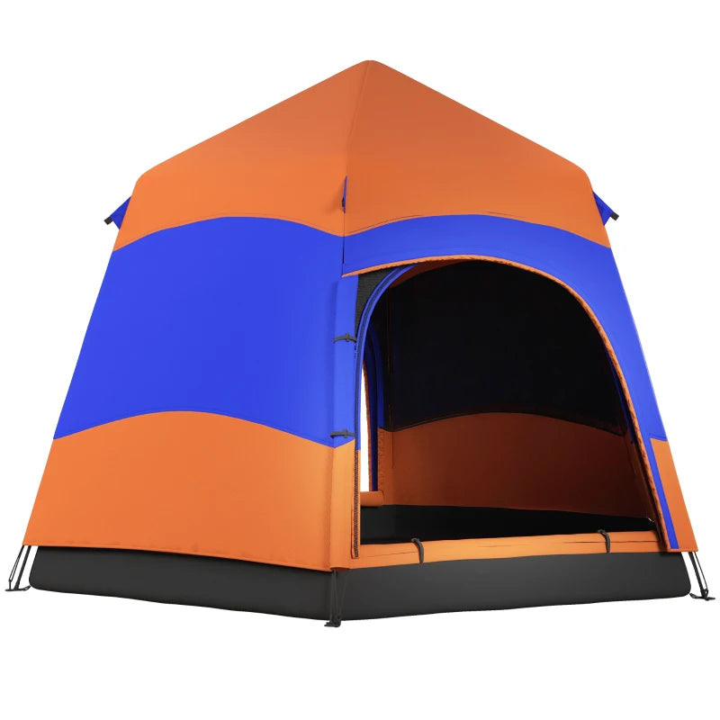 6-Person Tent – Hexagon Design with Hang Hook & Carry Bag