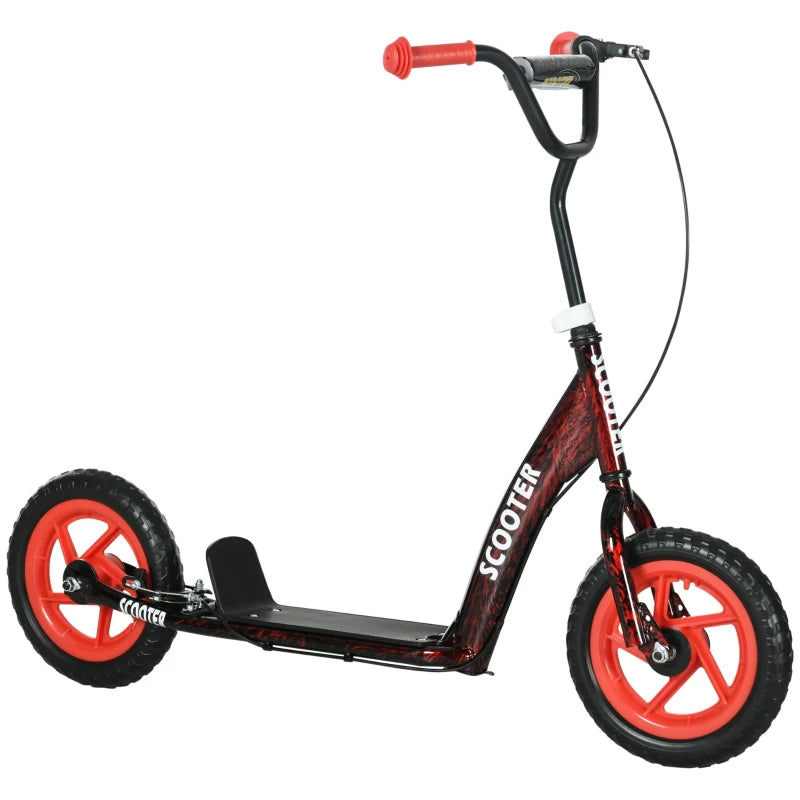 Kids Scooter Featuring Adjustable Handlebar, Rear Brake, Kickstand & Non-Slip Footplate