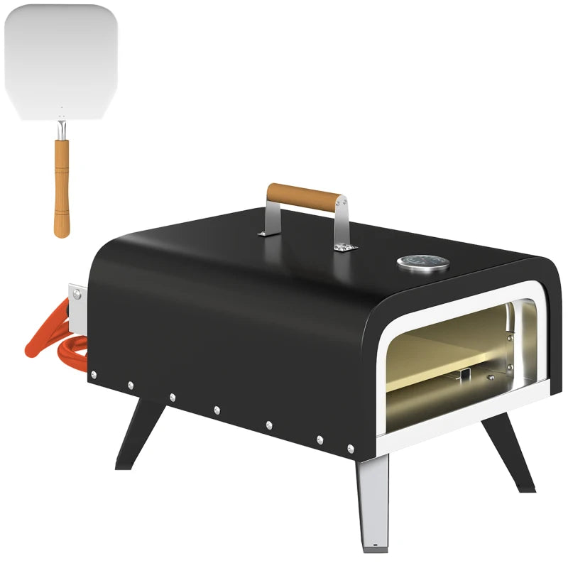 Black Gas Pizza Oven 12" – Compact, Efficient Oven for Crispy Pizzas