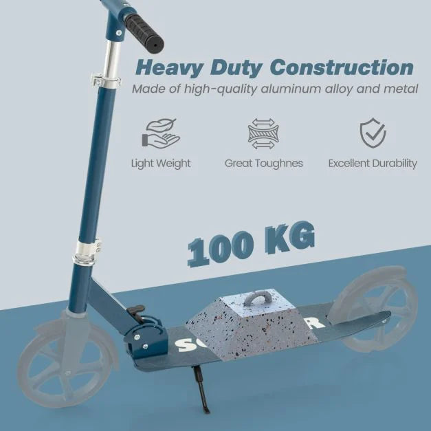 Kick Scooter with Adjustable Height for Teens and Adults