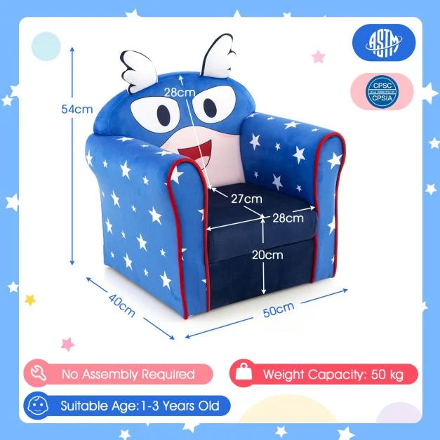 Children’s Armchair with Comfortable Cushion and Cute Design