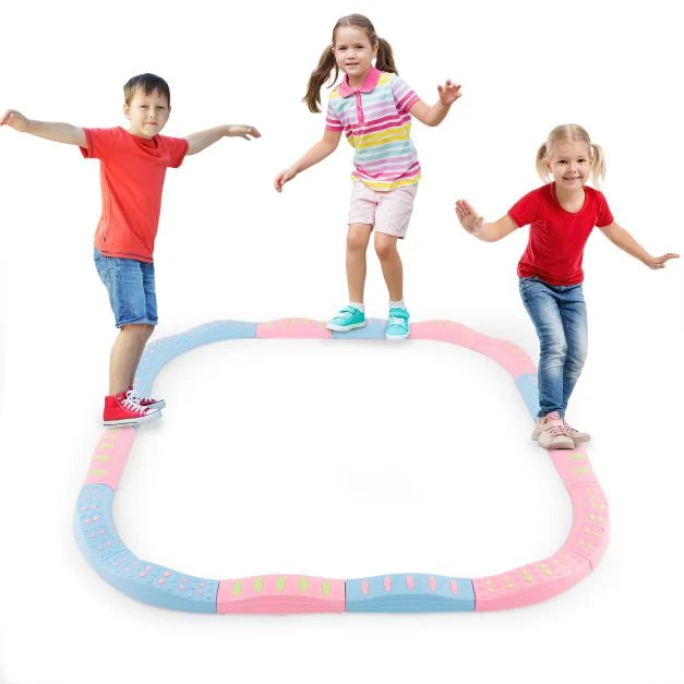 Children’s Balance Beams – 20 Stepping Stones with Bottom Mats