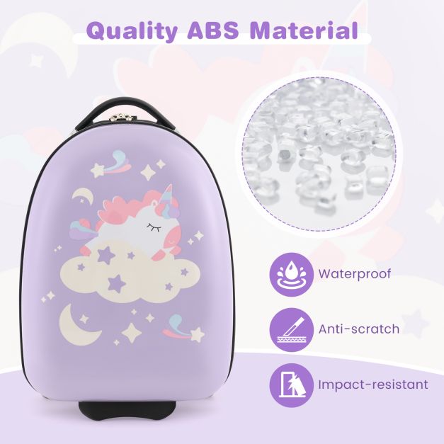 Children’s 16” Carry-On Luggage with Smooth Rolling Wheels