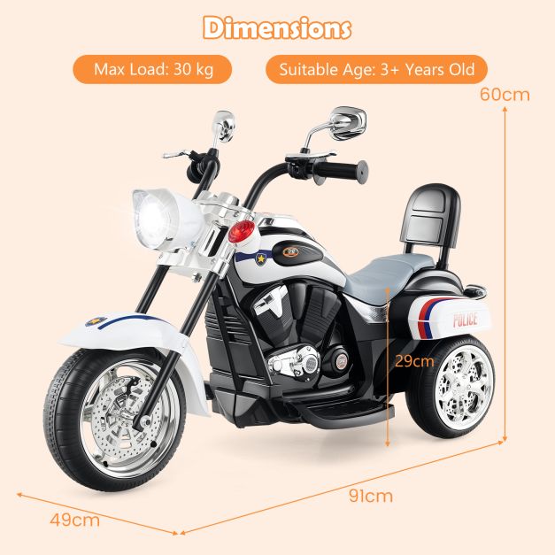 Kids Electric Motorbike with Headlight and Horn