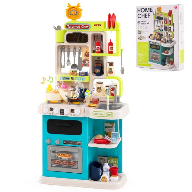 Children’s Pretend Play Kitchen with Lights, Sounds & Cooking Fun