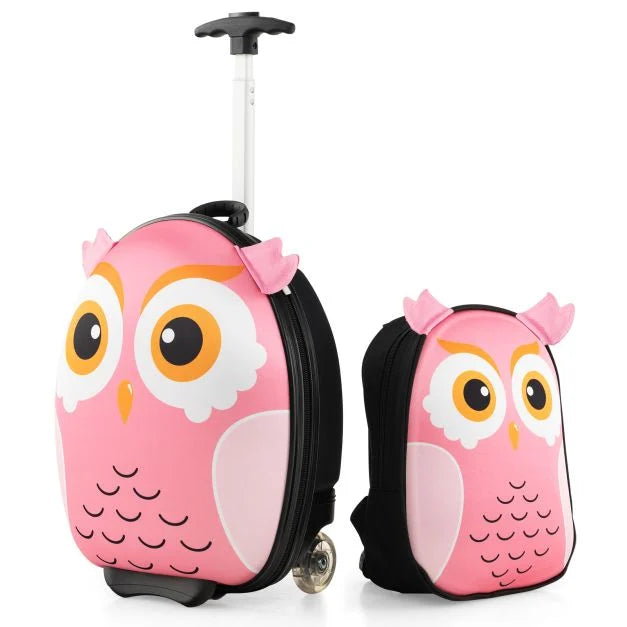 40cm Kids Carry-On Luggage and 30cm Backpack 2-Piece Set