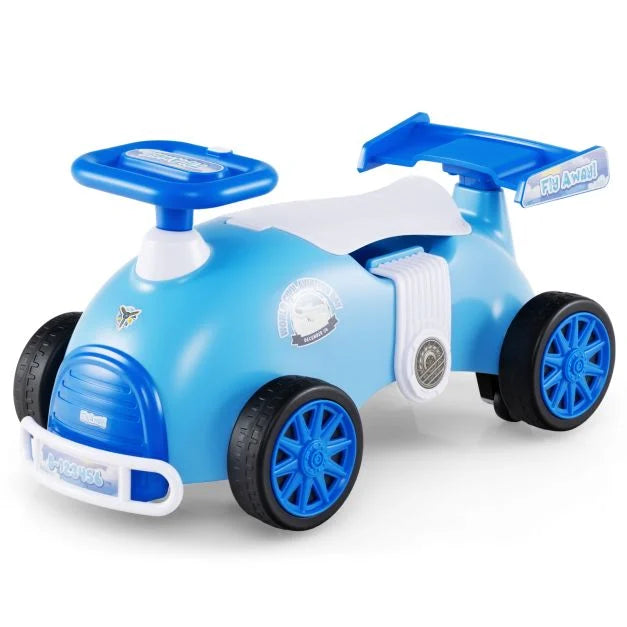 Kids Sliding Ride-On Car with Music and Wings