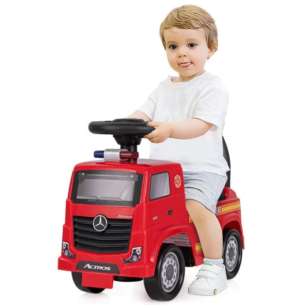 4. Kids Electric Ride-On Mercedes Fire Truck with Music