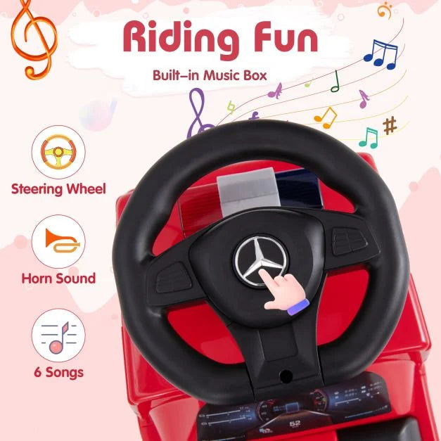 4. Kids Electric Ride-On Mercedes Fire Truck with Music