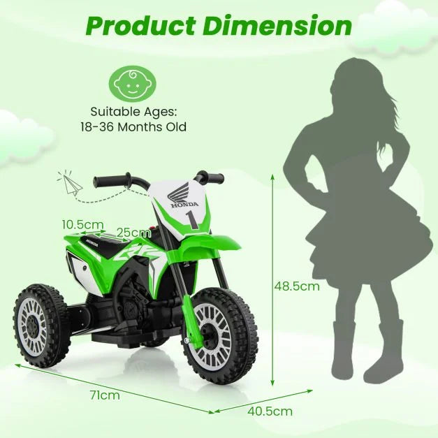 Kids Honda Ride-On Motorbike Toy with Horn