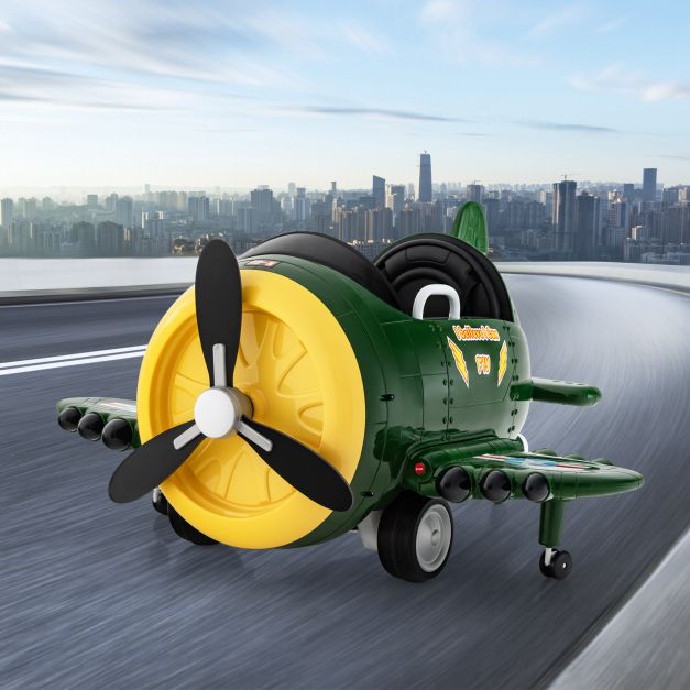 Kids Ride-On Electric Airplane Car with Remote Control