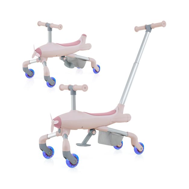 Kids Ride-On Push Car with LED Light Wheels