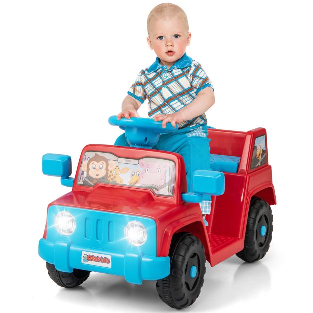 Kids 6V Ride-On Toy with One-Button Start & Sounds