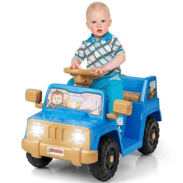 Kids 6V Ride-On Toy with One-Button Start & Sounds