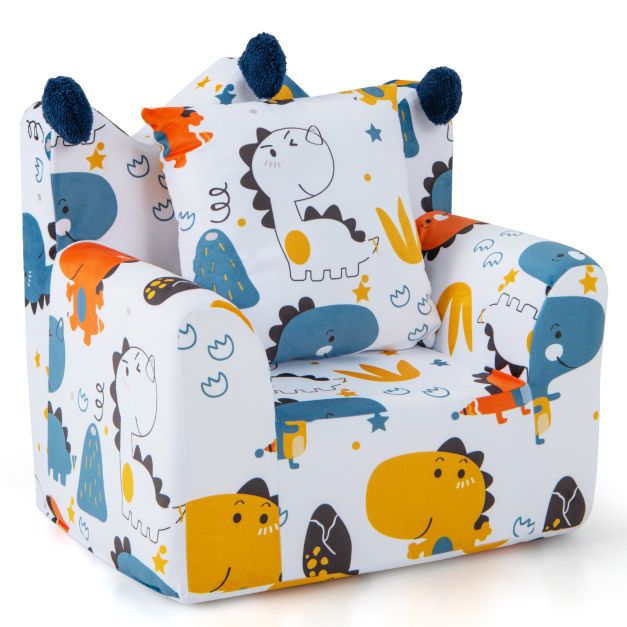 Kids Sofa Chair Foam-Filled Armchair with Extra Padded Pillow