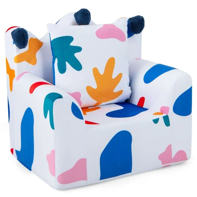 Kids Sofa Chair Foam-Filled Armchair with Extra Padded Pillow