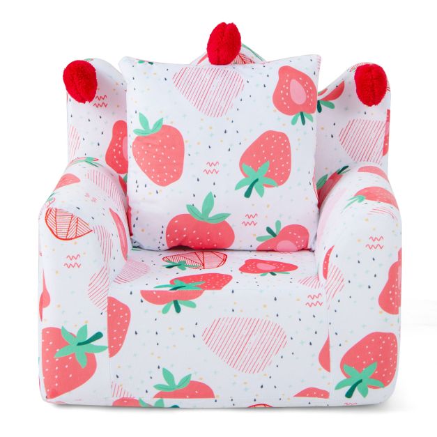 Kids Sofa Chair Foam-Filled Armchair with Extra Padded Pillow