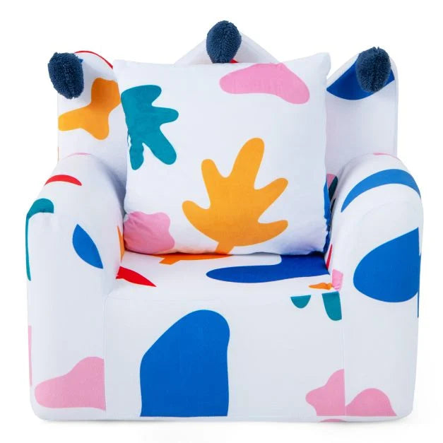 Kids Sofa Chair Foam-Filled Armchair with Extra Padded Pillow