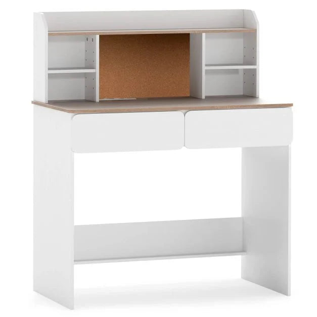 Student Desk for Kids with Writing Surface and Cork Bulletin Board