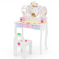 Multi-Functional Kids Vanity Table & Chair – 2-in-1 Design