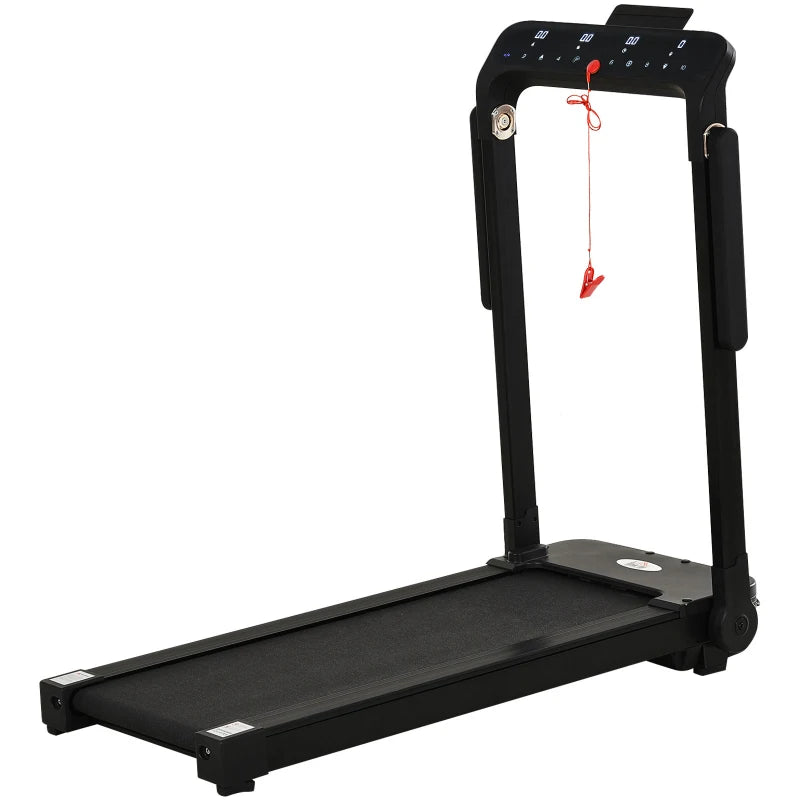 600W Running Machine – Foldable Motorized Treadmill, Black